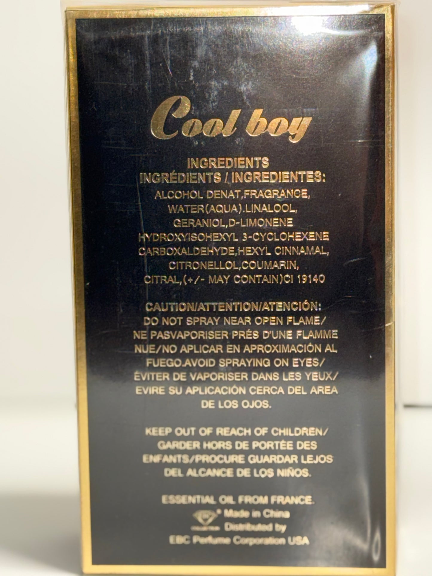 Cool Boy Cologne for Men 3.4oz/100ml Eau de Toilette