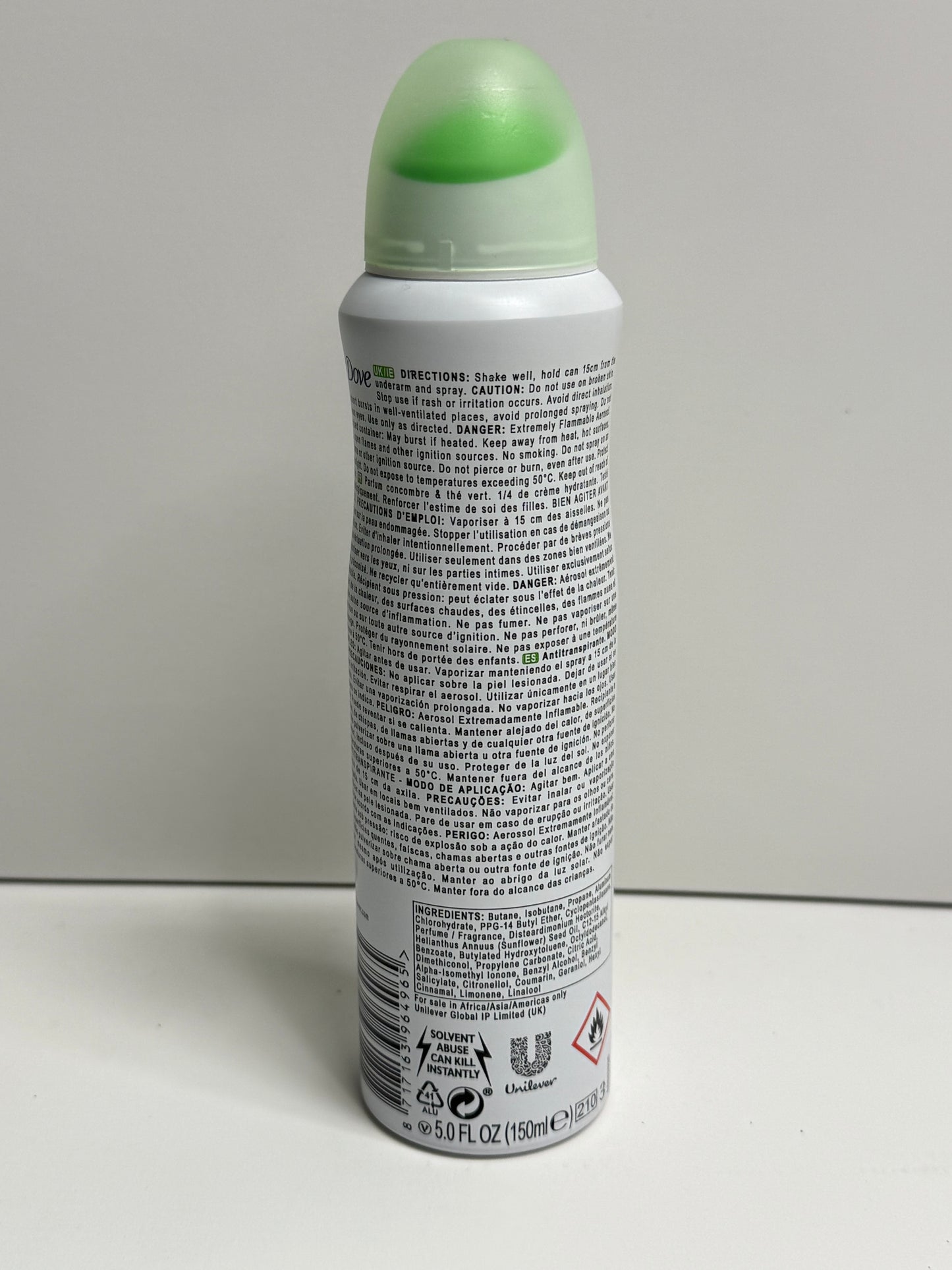 1 PC Dove Deodorant Cucumber & Green Tea Scent