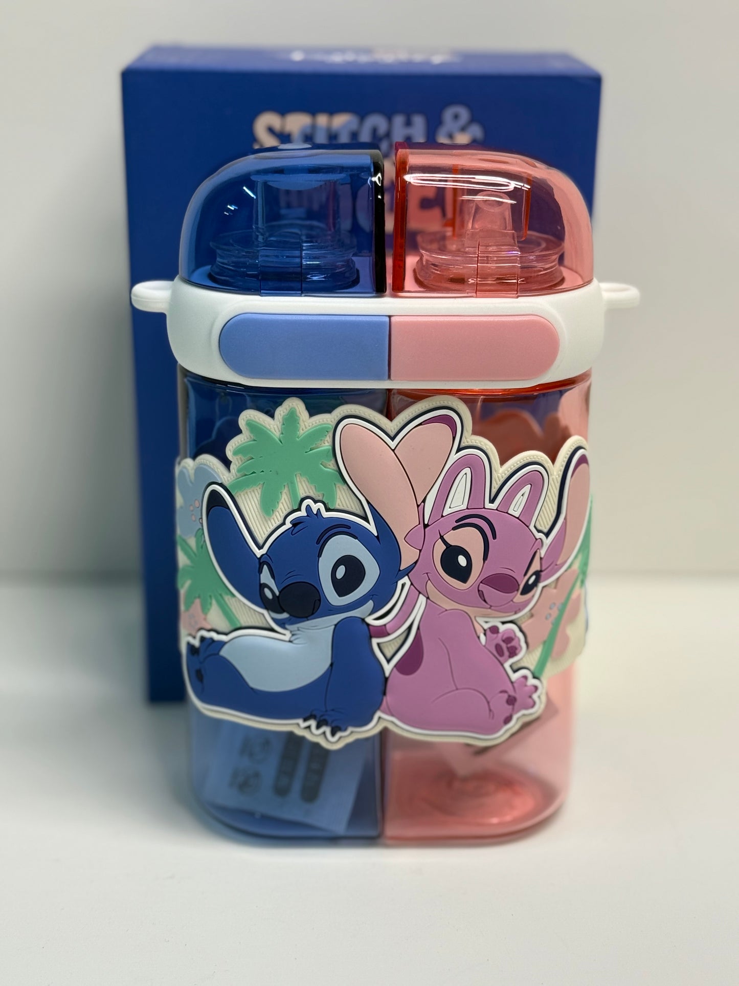 Stitch & Angel Water Bottle