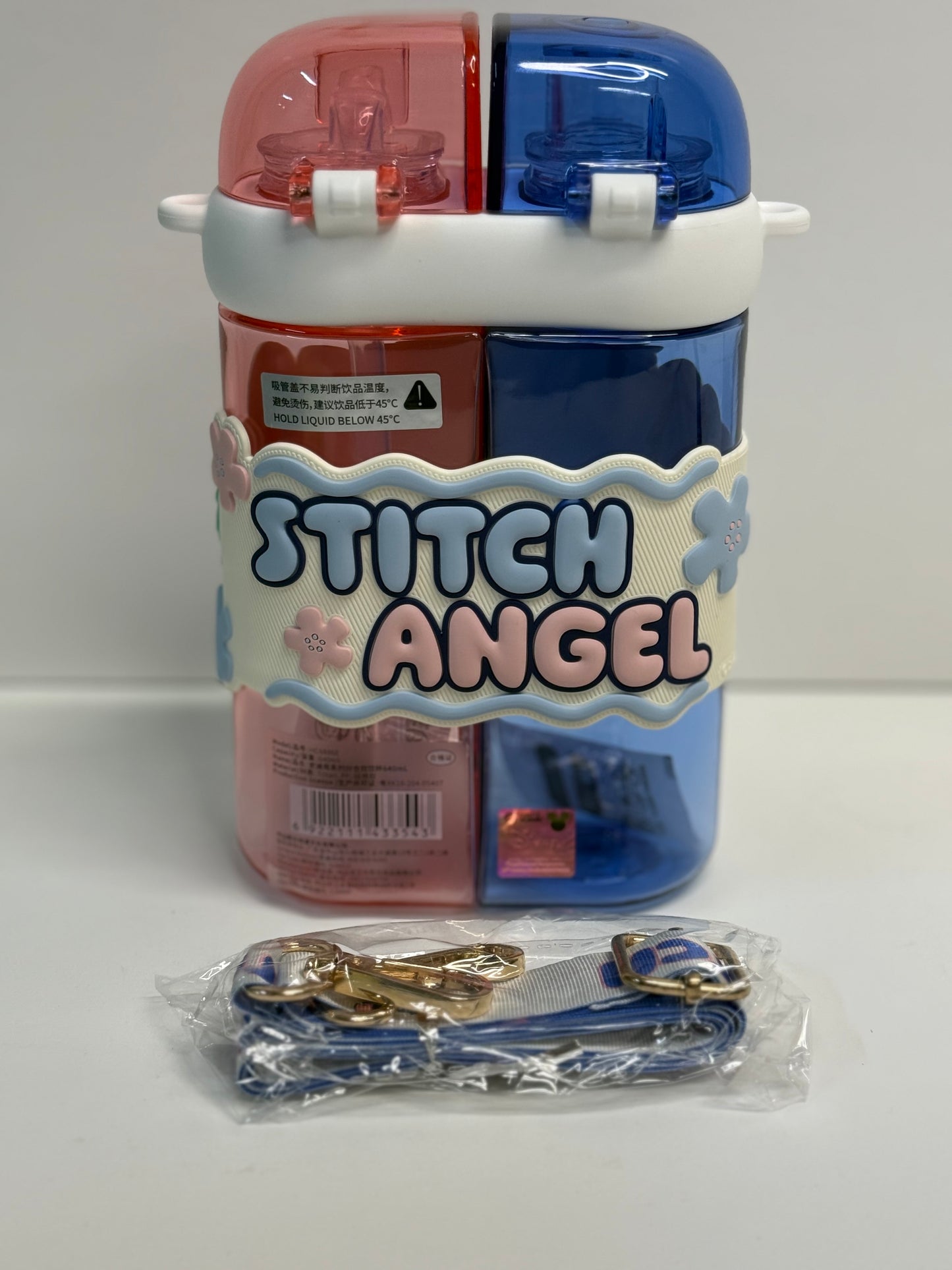 Stitch & Angel Water Bottle