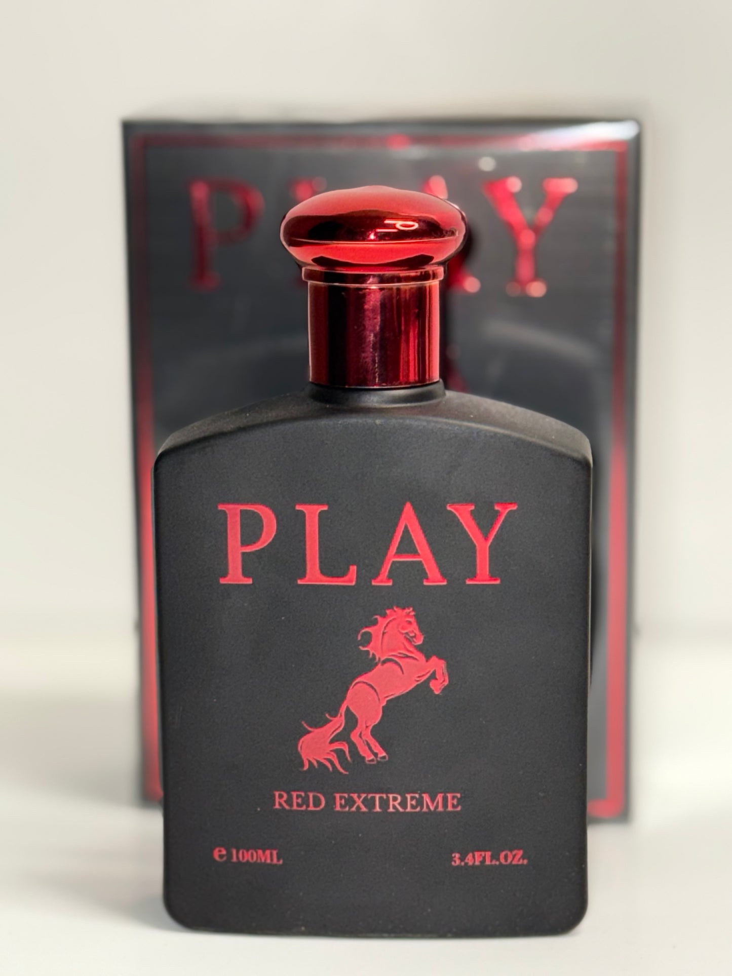 Play Red Extreme Cologne for Men 3.4oz/100ml Eau de Toilette