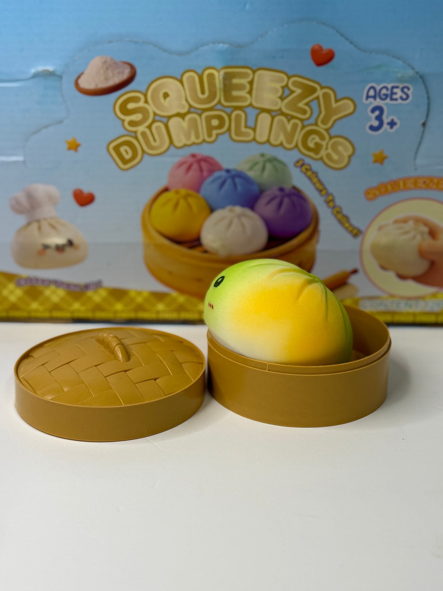 Rainbow Tie Dye Dumpling Squishy