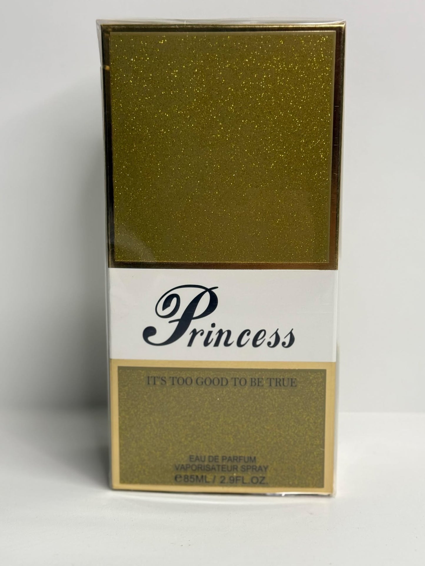 Princess Gold High Heel Glass Perfume