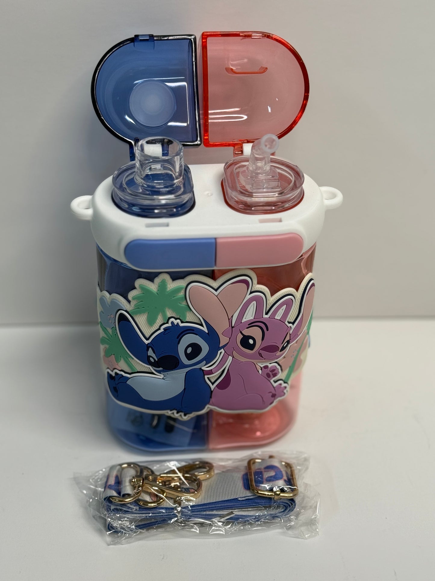 Stitch & Angel Water Bottle