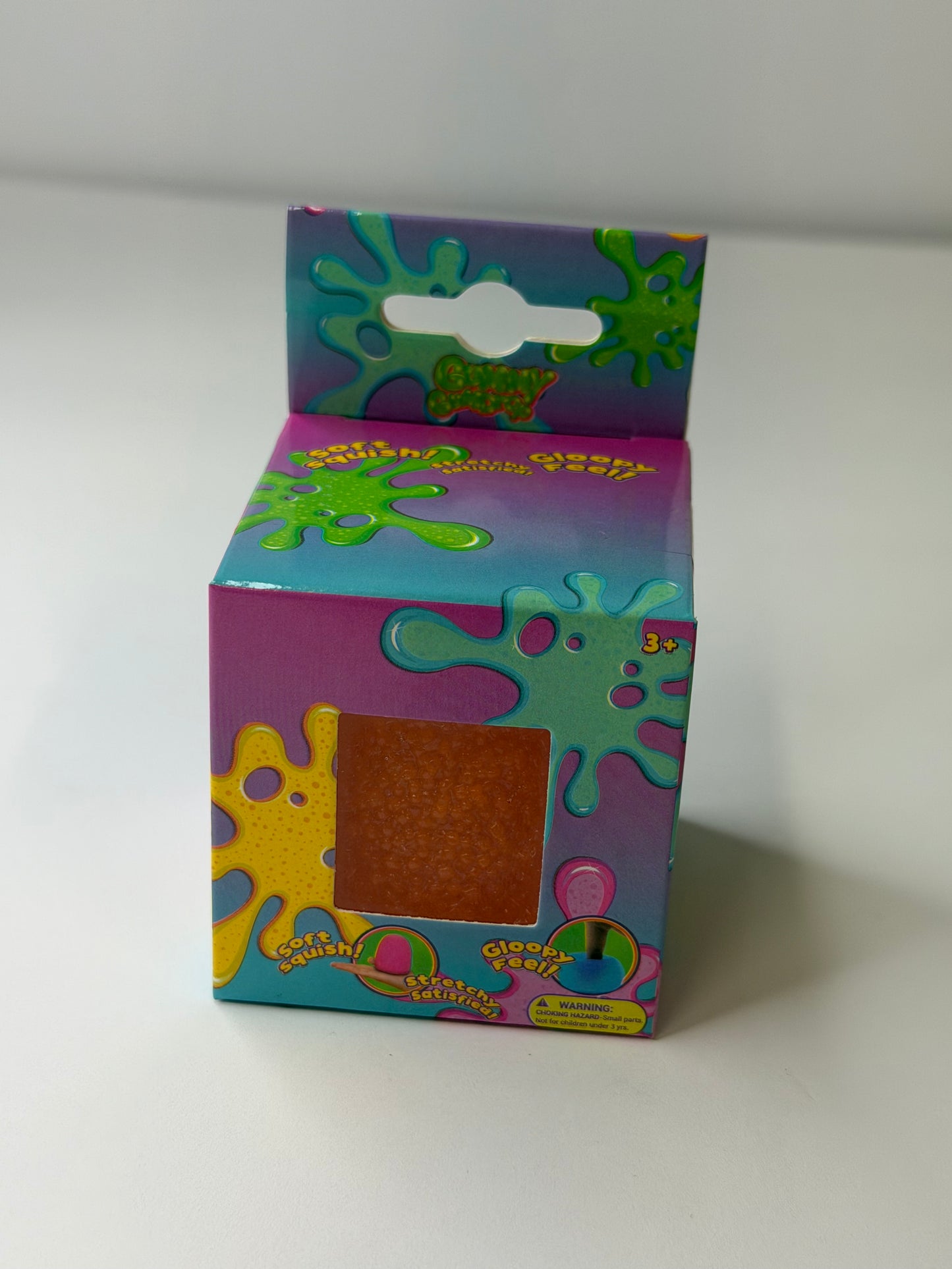 Orange Gummy Textured Stretchy Squishy