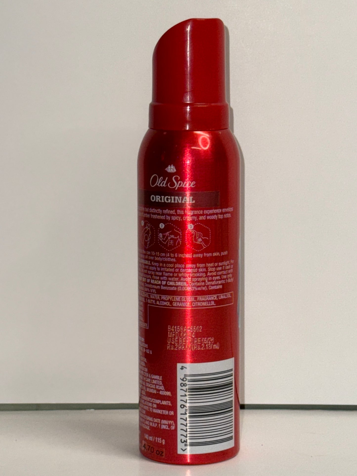 Old Spice Original Scent Deodorant Body Spray