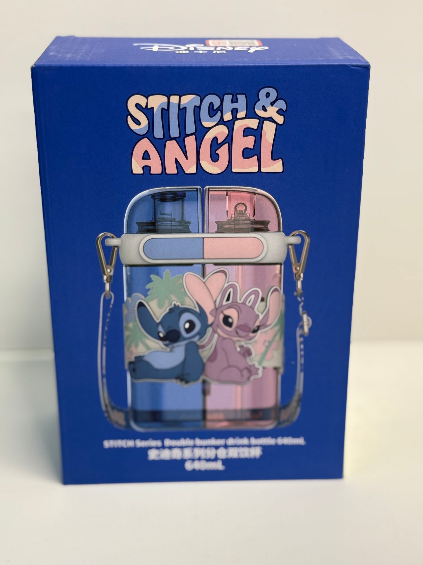 Stitch & Angel Water Bottle