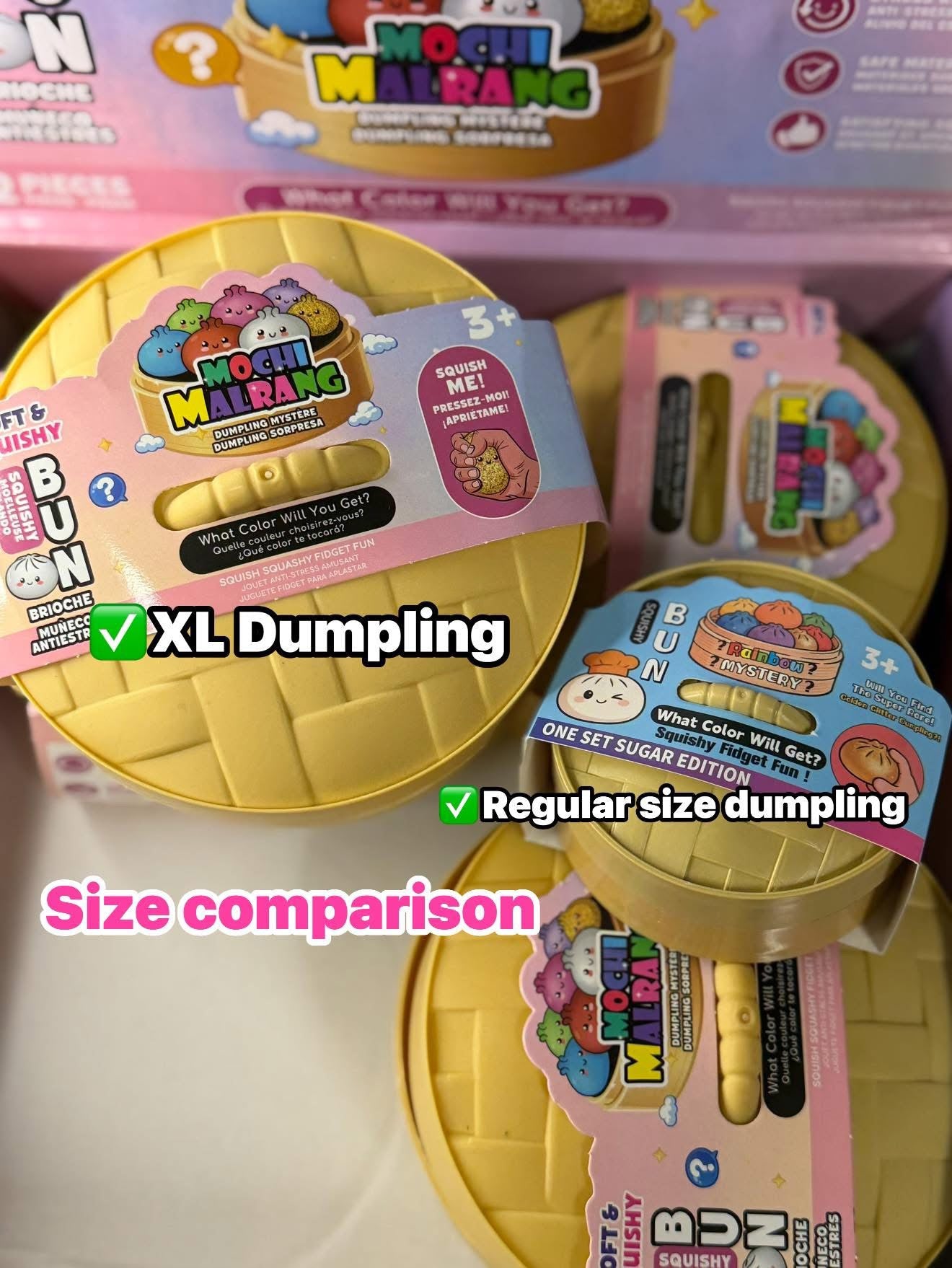 XL Dumpling Tie Dye Design