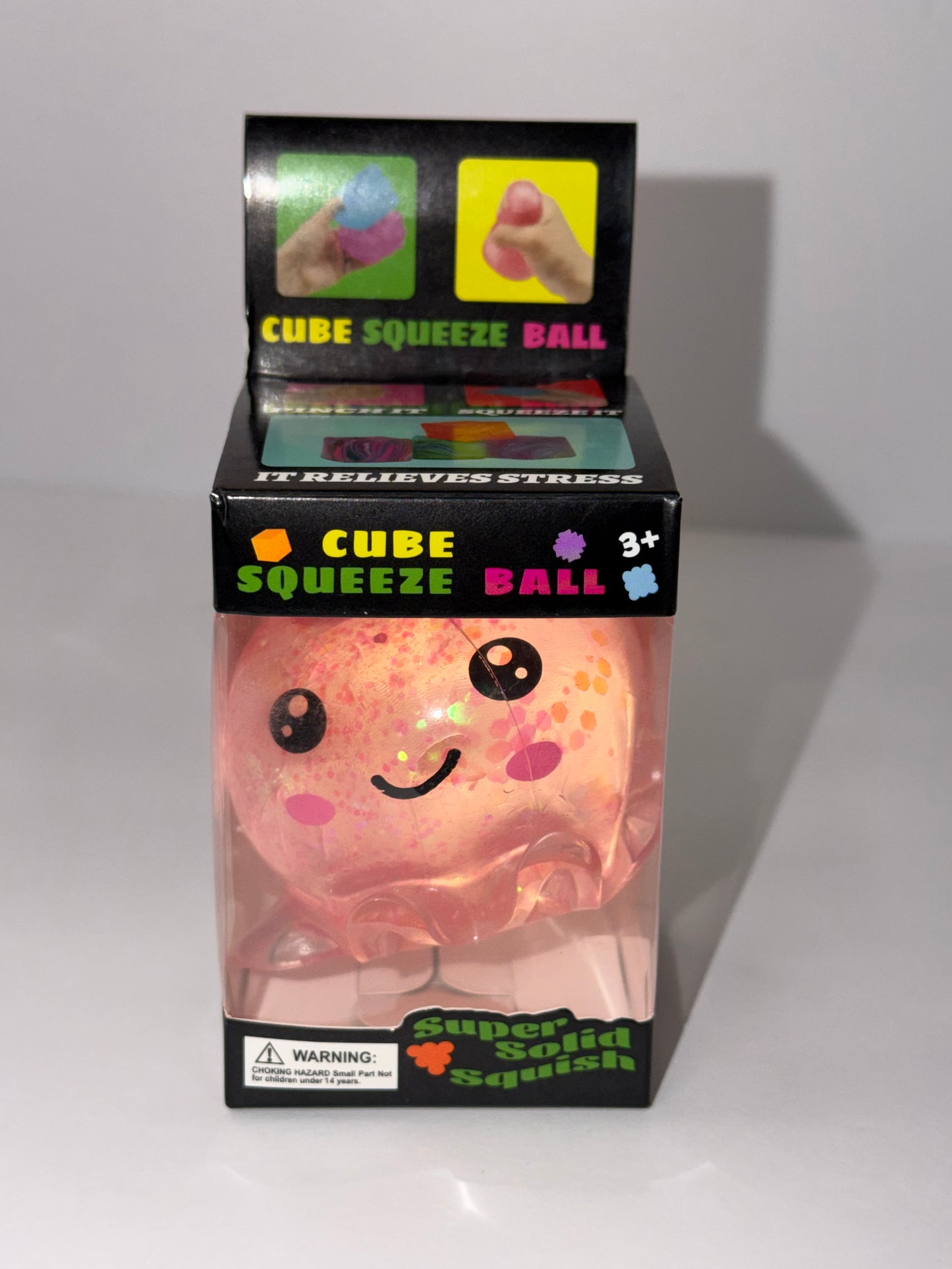 Pink Jellyfish Stretchy Stress Ball