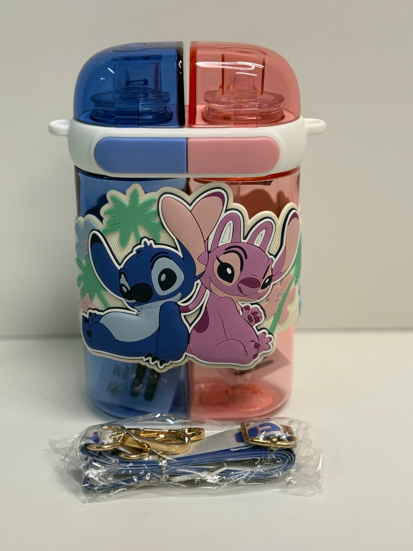 Stitch & Angel Water Bottle