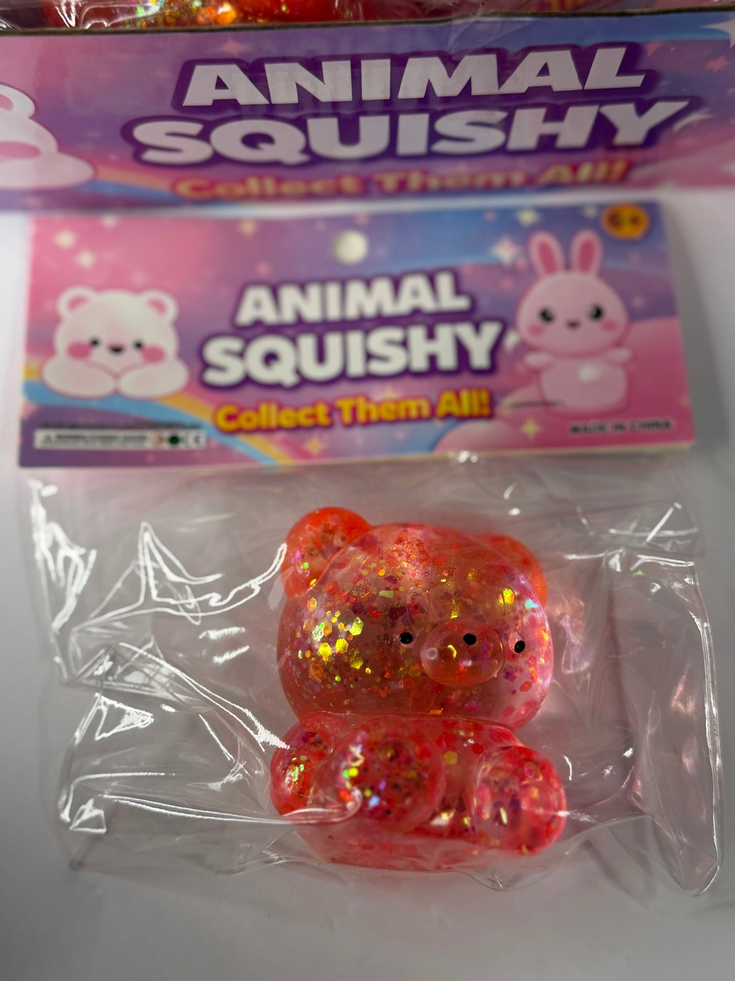 Bear Glitter Squishy (1pc)
