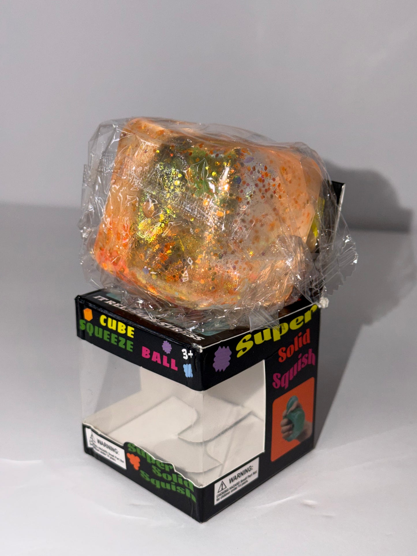 Glitter Ice Cube Squishy Stretchy