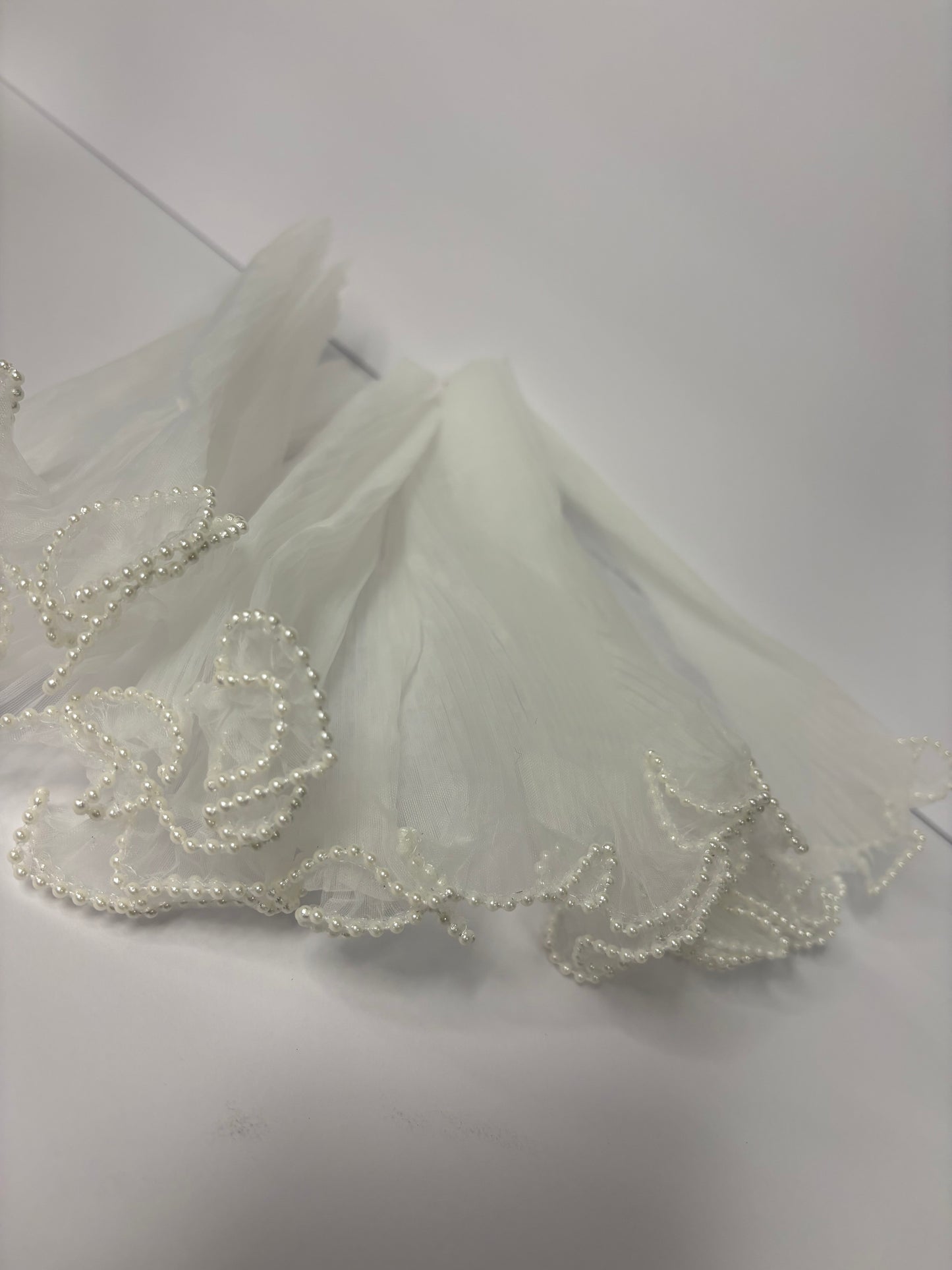 White Mesh Floral Decoration