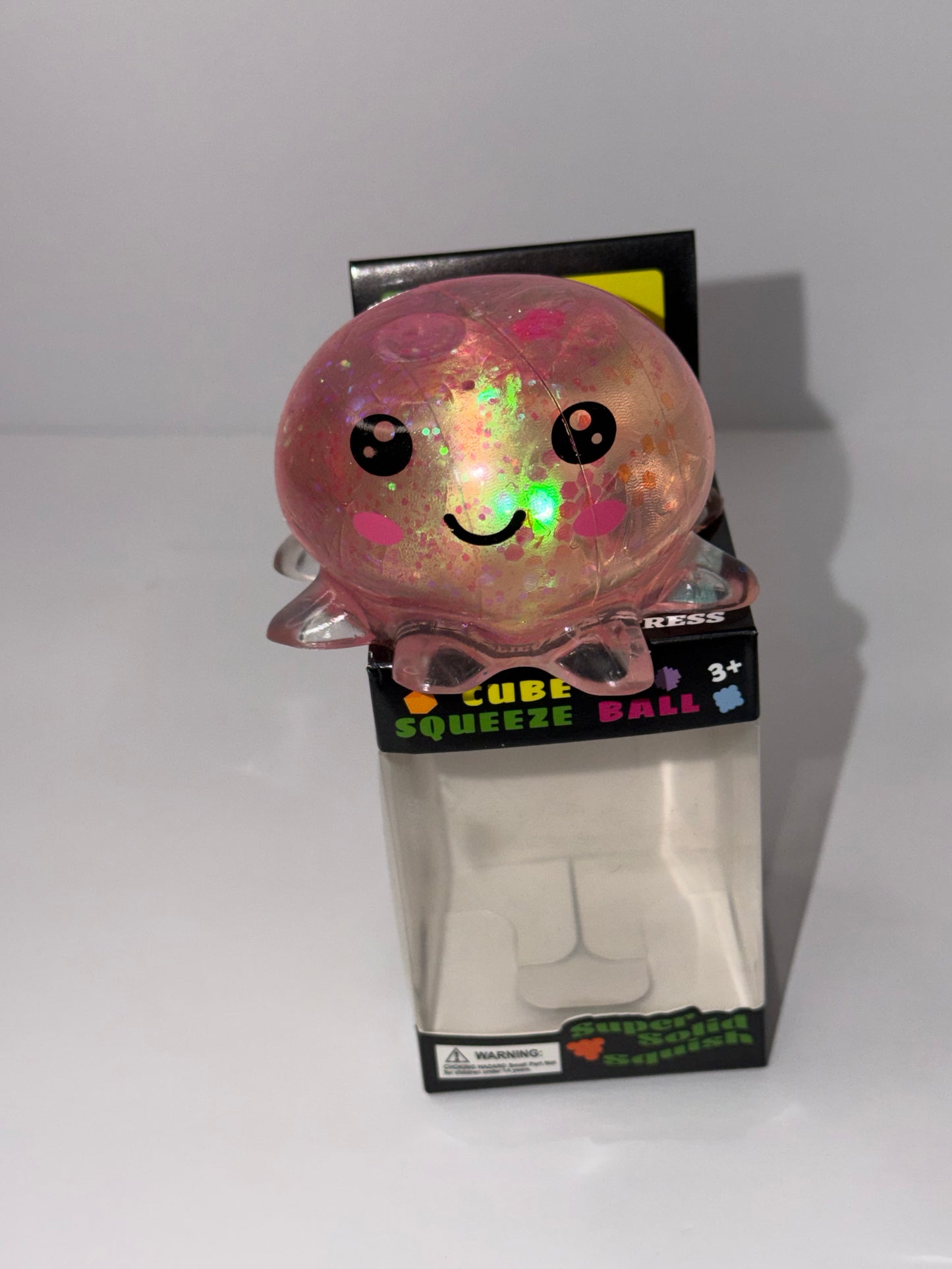 Pink Jellyfish Stretchy Stress Ball