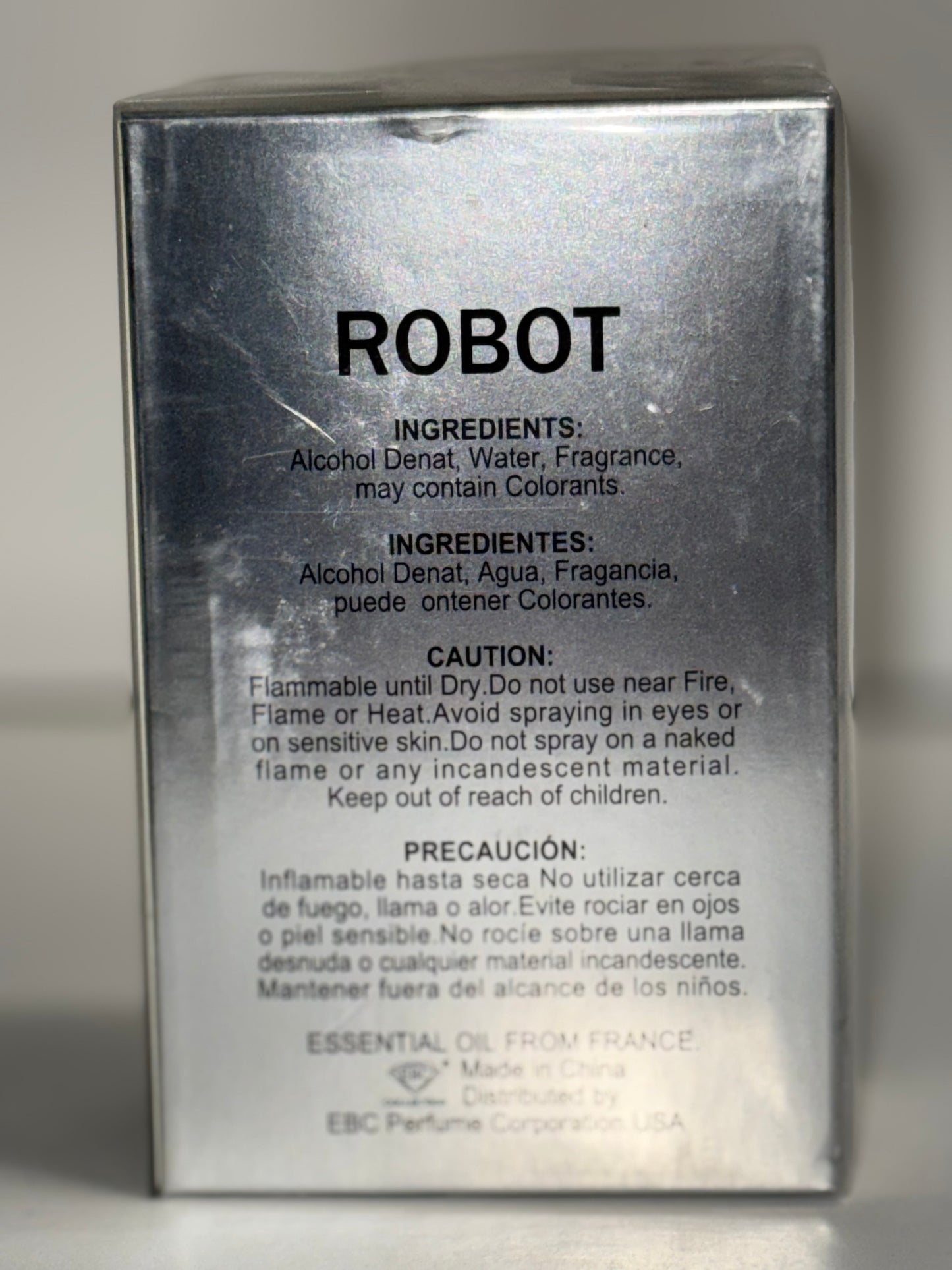 1 PC Robot Cologne Fragrance for Men 100ml/3.4 OZ