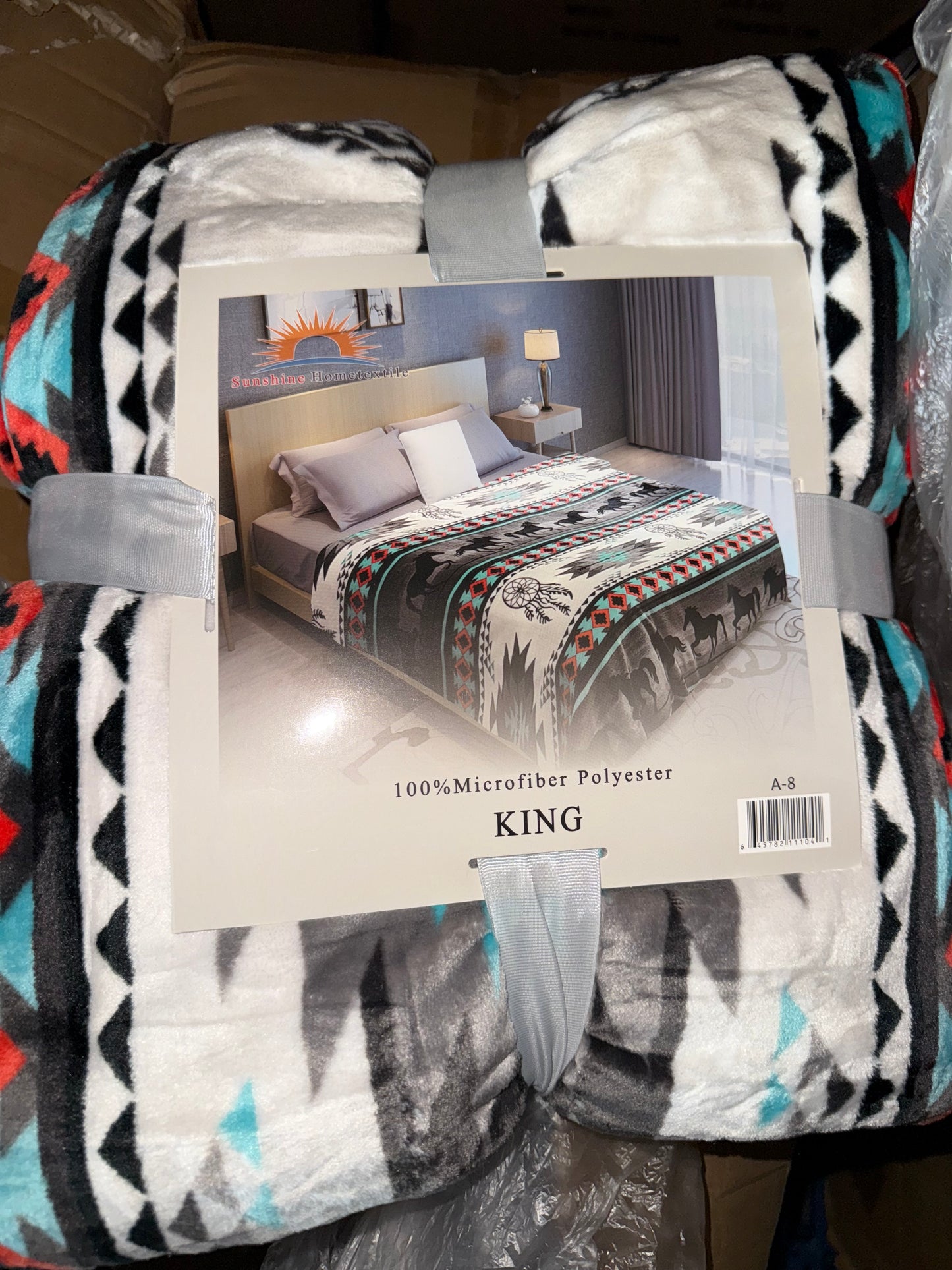Dreamcatcher & Horse King Size Flannel Blanket (ITEM #A-8)