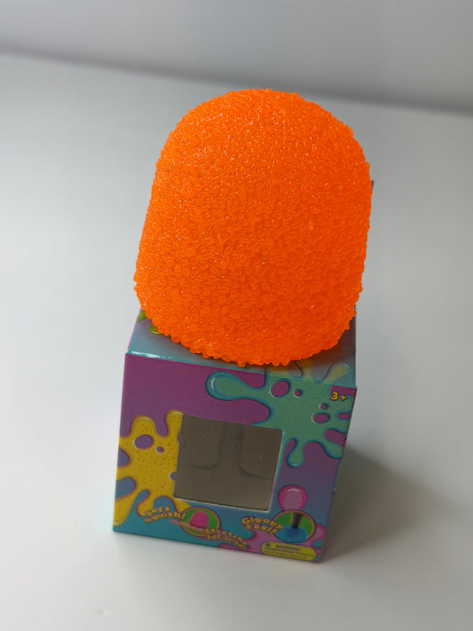 Orange Gummy Textured Stretchy Squishy