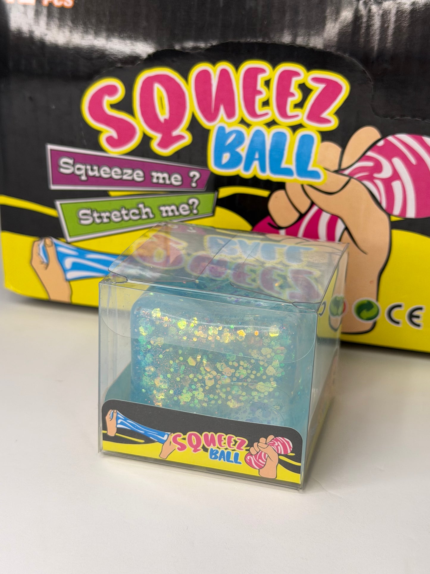 Light Blue Ice Cube Squishy High Quality Texture