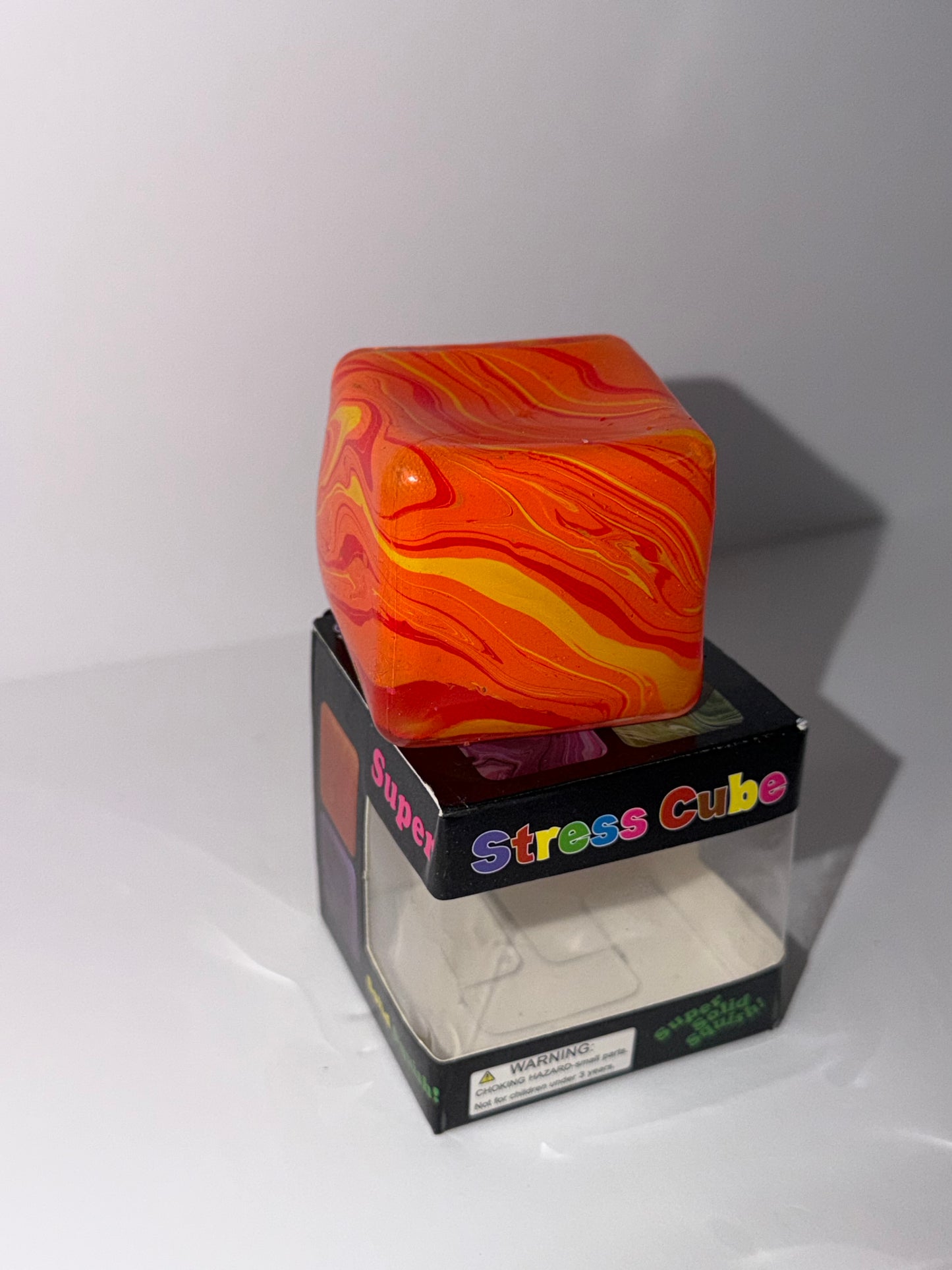 Swirl Lava Cube Firm Stretchy Texture