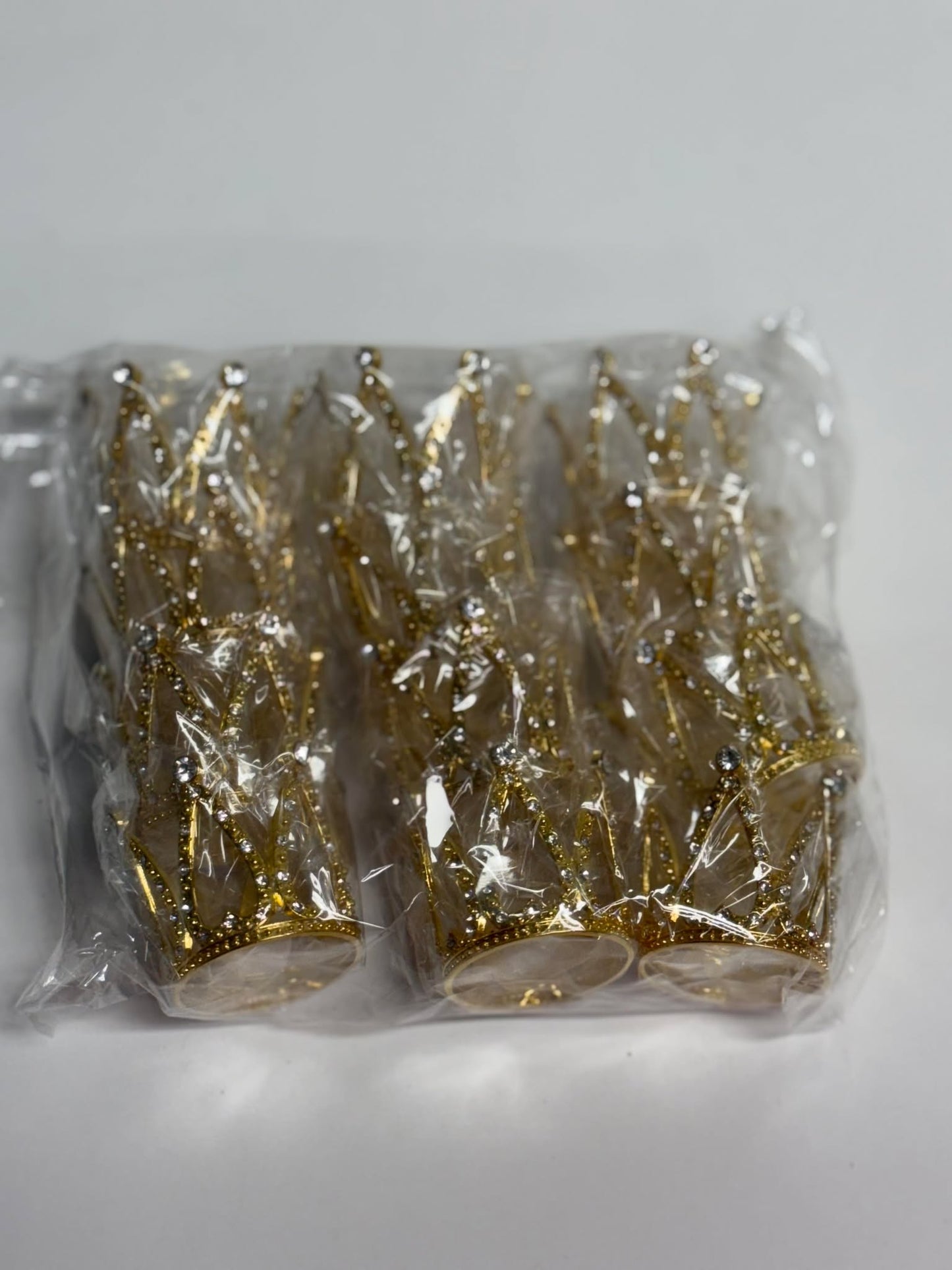 12PCS PACK SMALL CROWNS GOLD