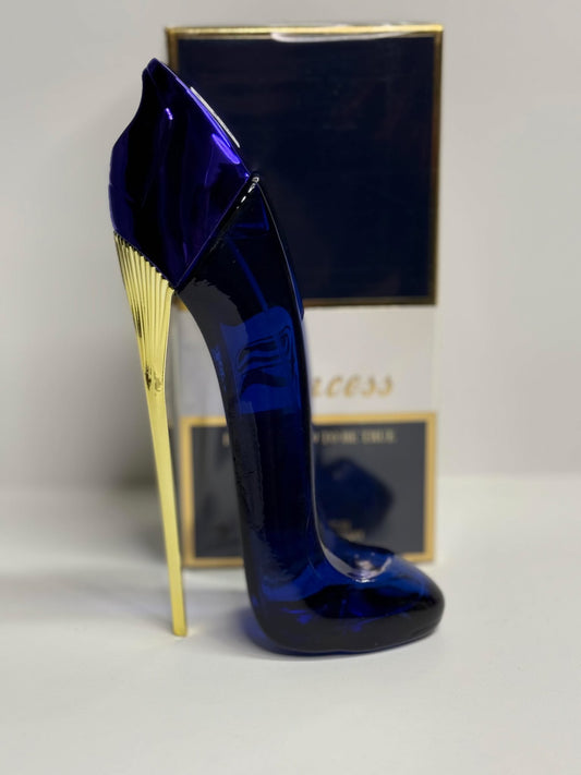 Princess Blue High Heel Glass Perfume