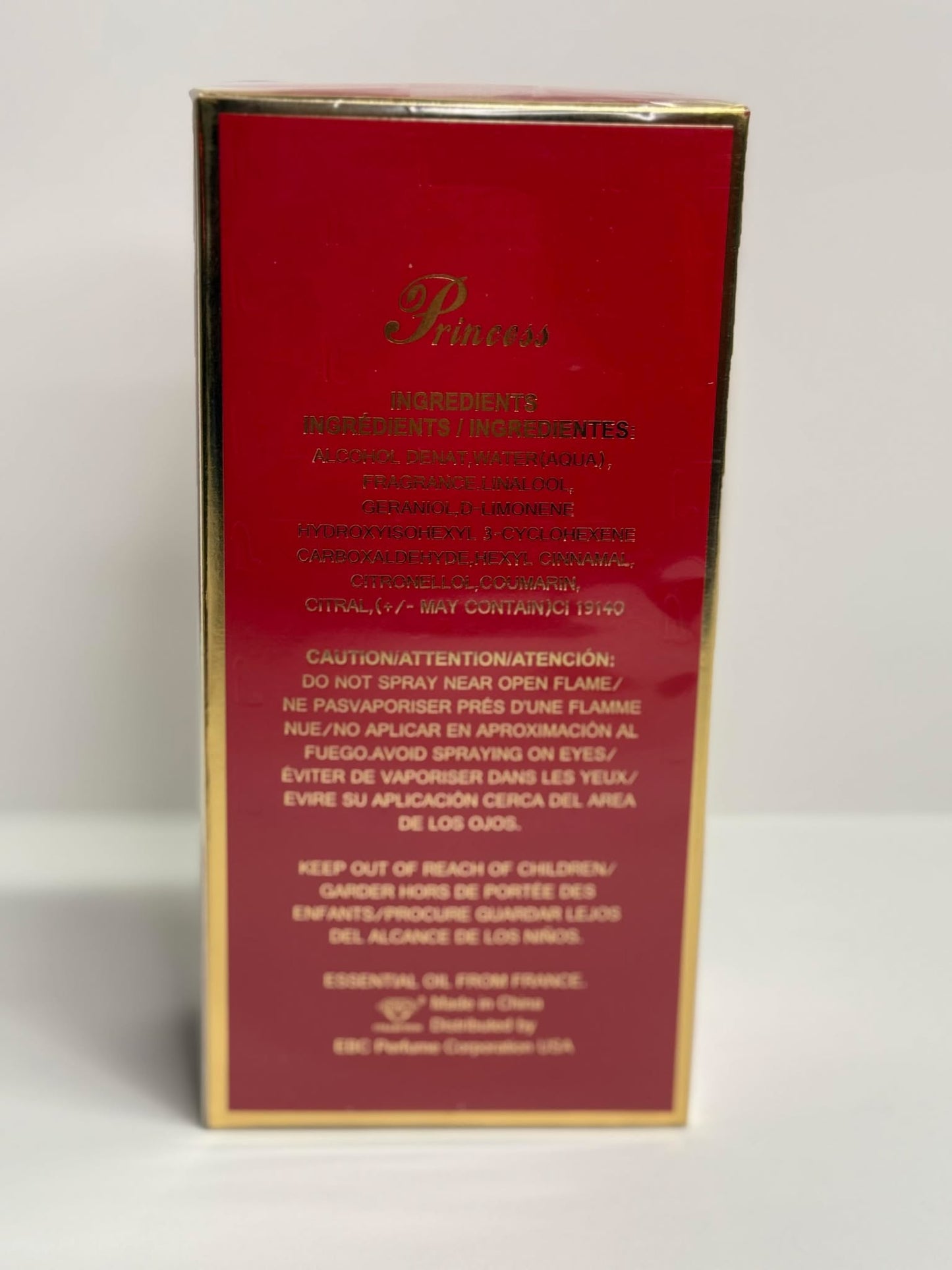 Princess Red High Heel Glass Perfume 1 PC