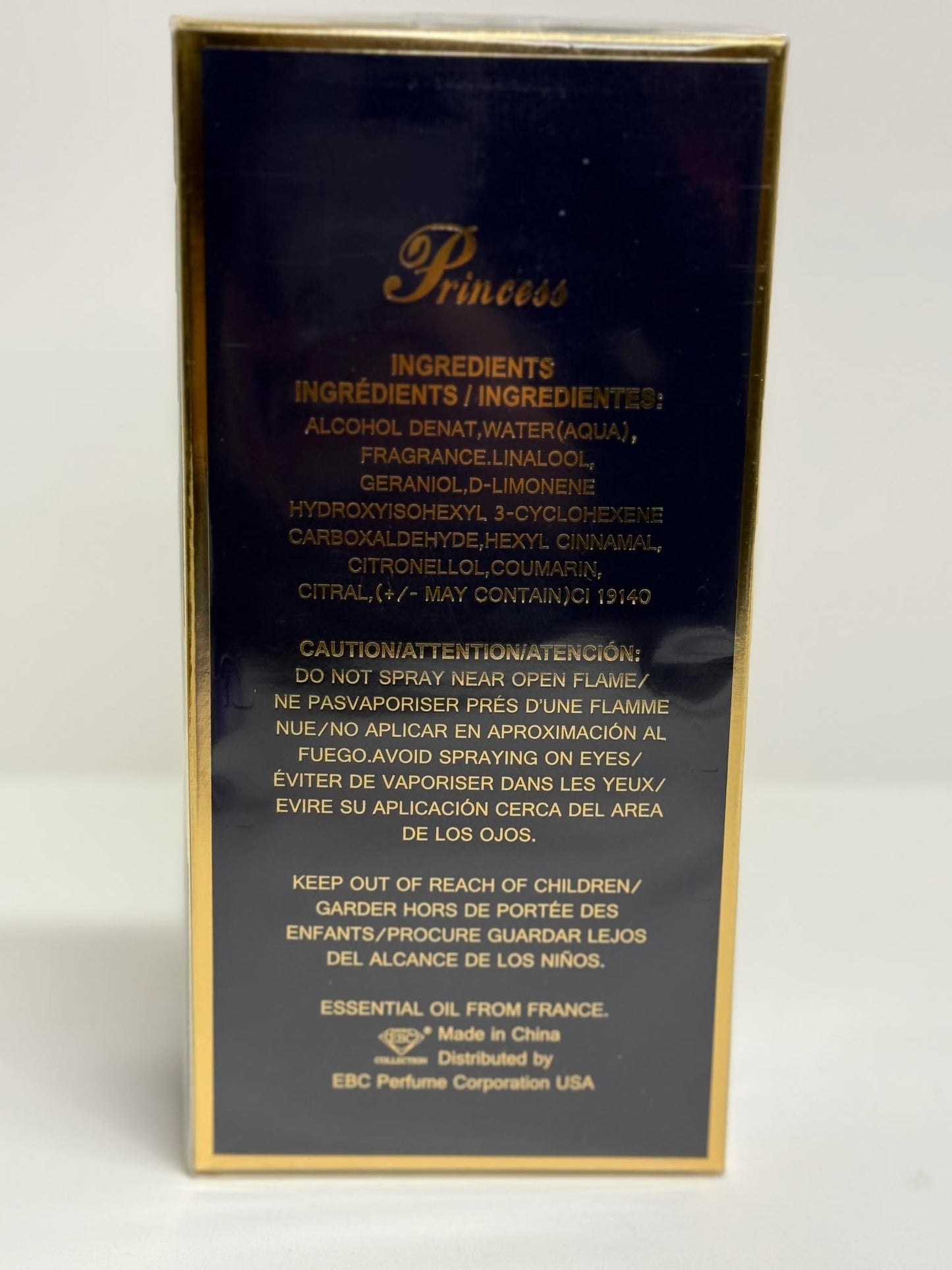 Princess Blue High Heel Glass Perfume