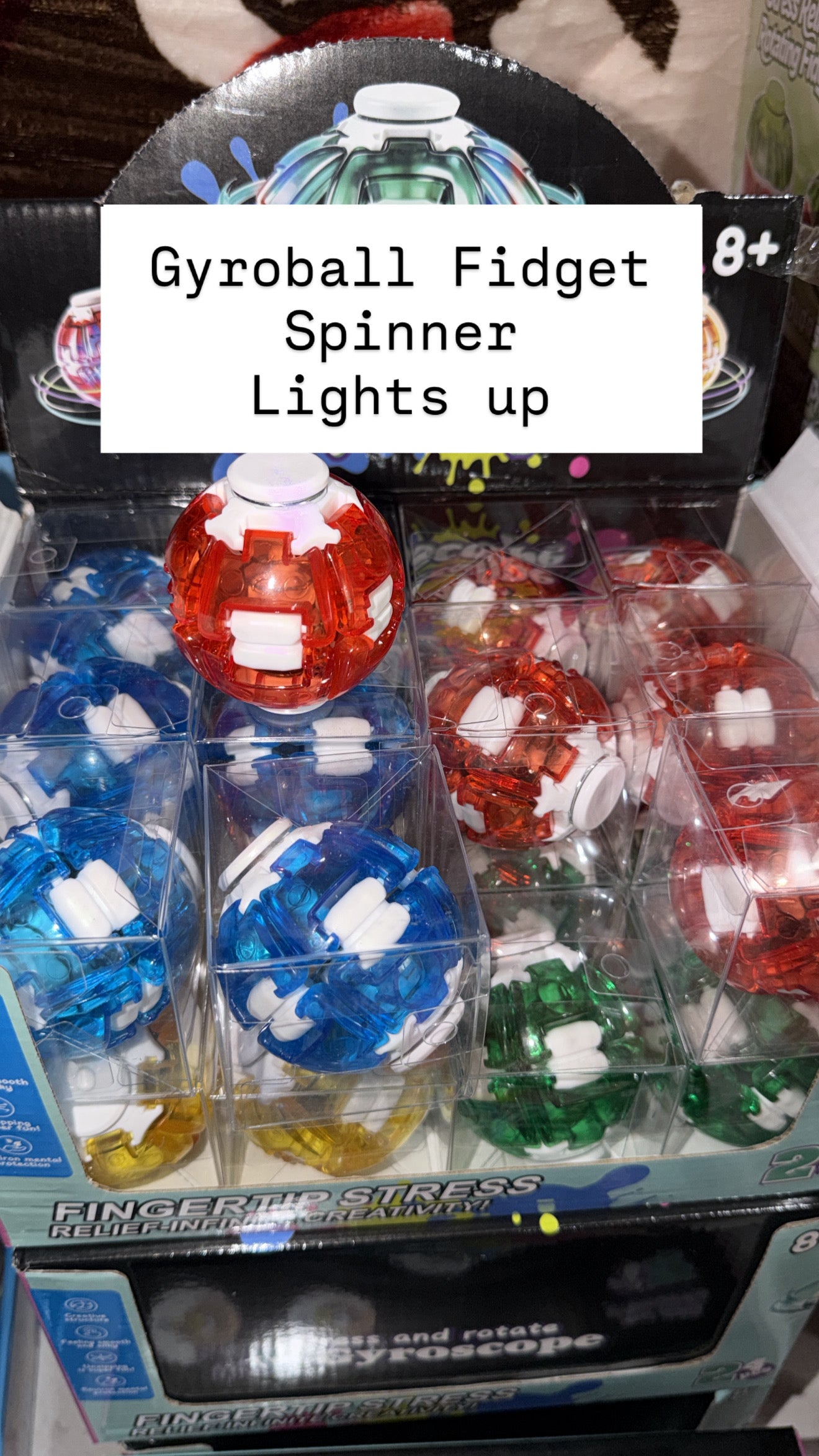 Fidget Spinner Gyroball Lights Up