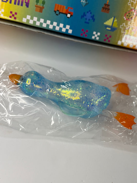 Blue Glitter Duck (Firm Texture)