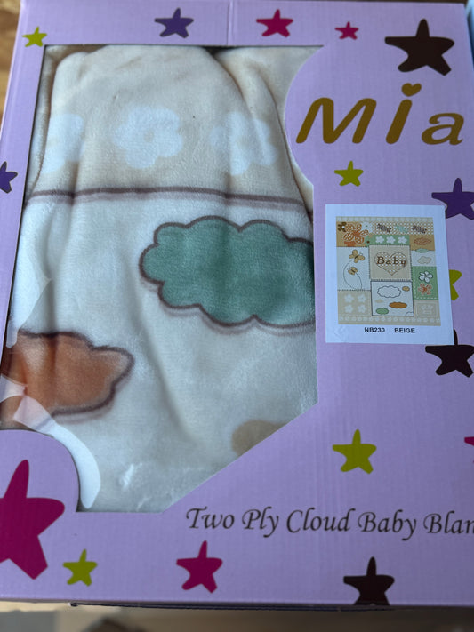 Quilt Girl Baby Blanket Item #NB230BEIGE