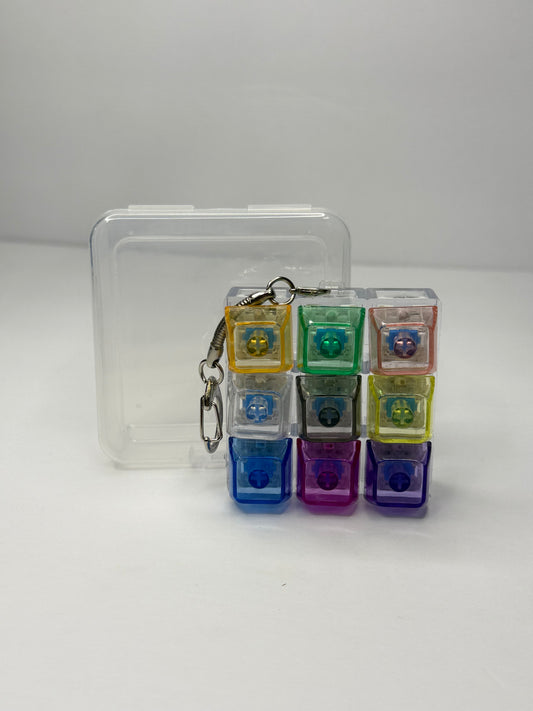 9-Key clicker Rainbow keycap Edition