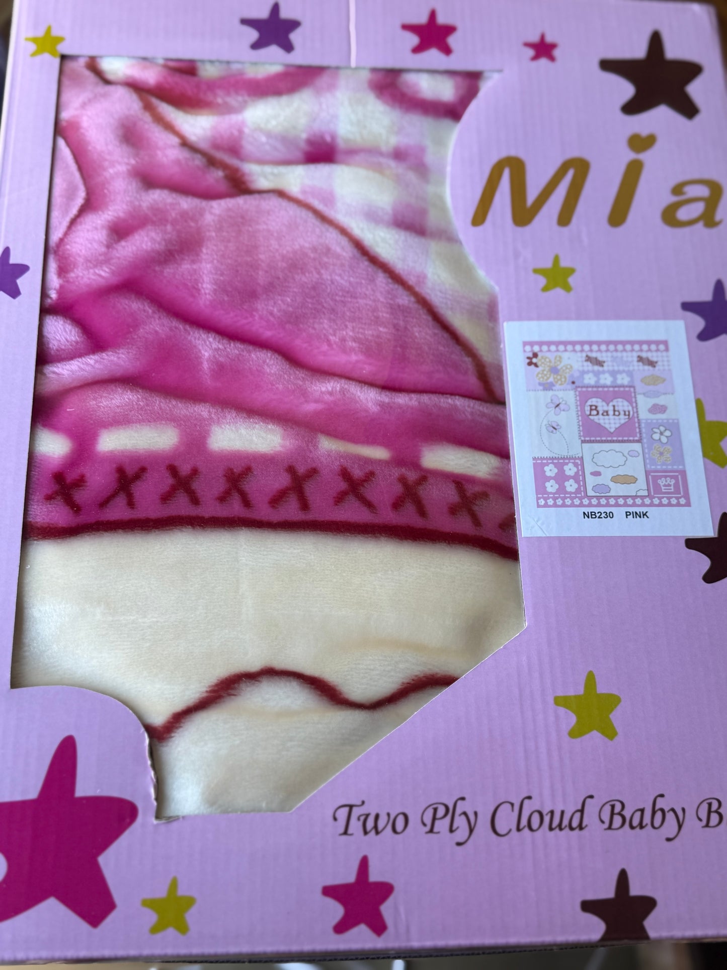 Quilt Pink Design Girl Baby Blanket Item #NB230