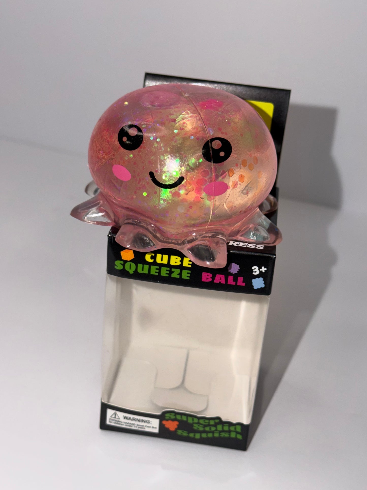 Pink Jellyfish Stretchy Stress Ball