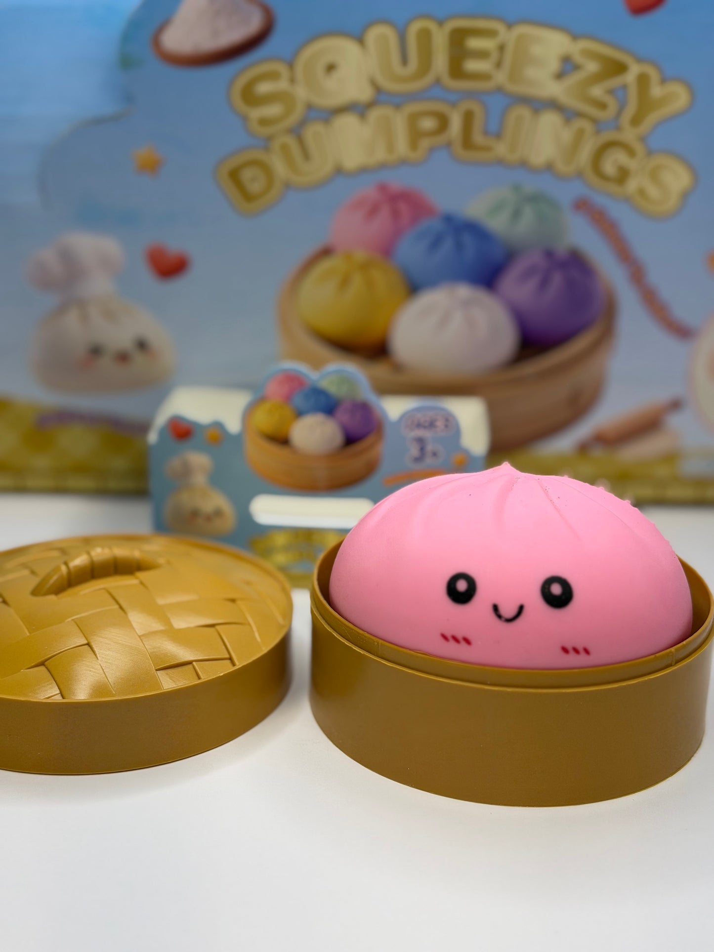 Specific Pink Color Dumpling Bun Squishy