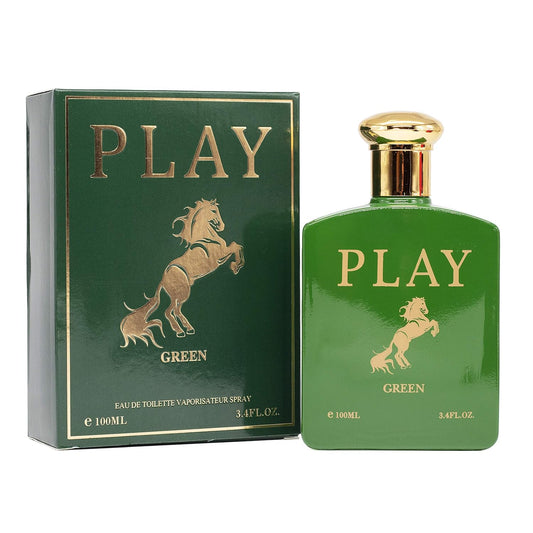 Play Green Cologne for Men 3.4oz/100ml Eau de Toilette