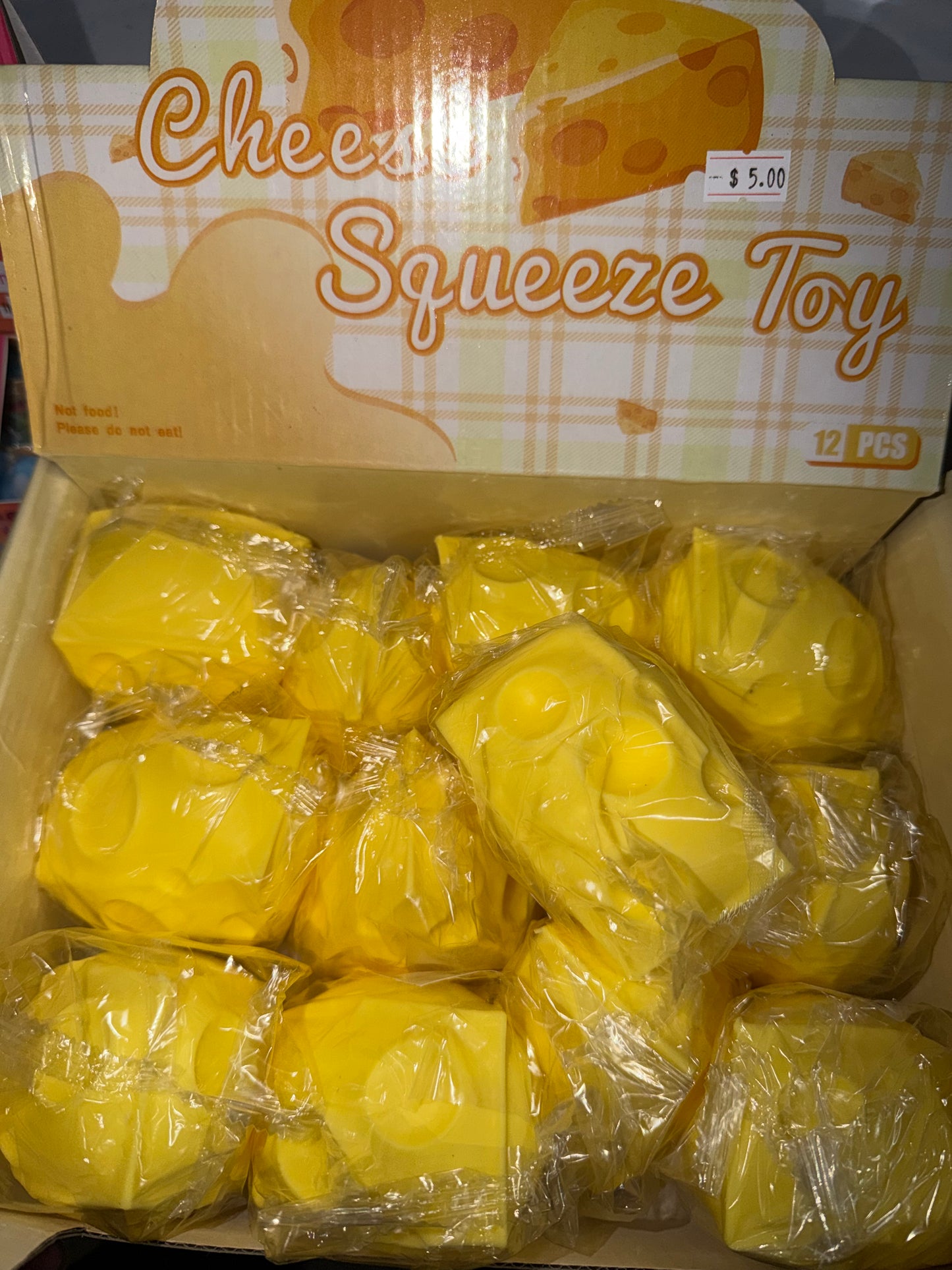 Cheese Squishy Stress Ball