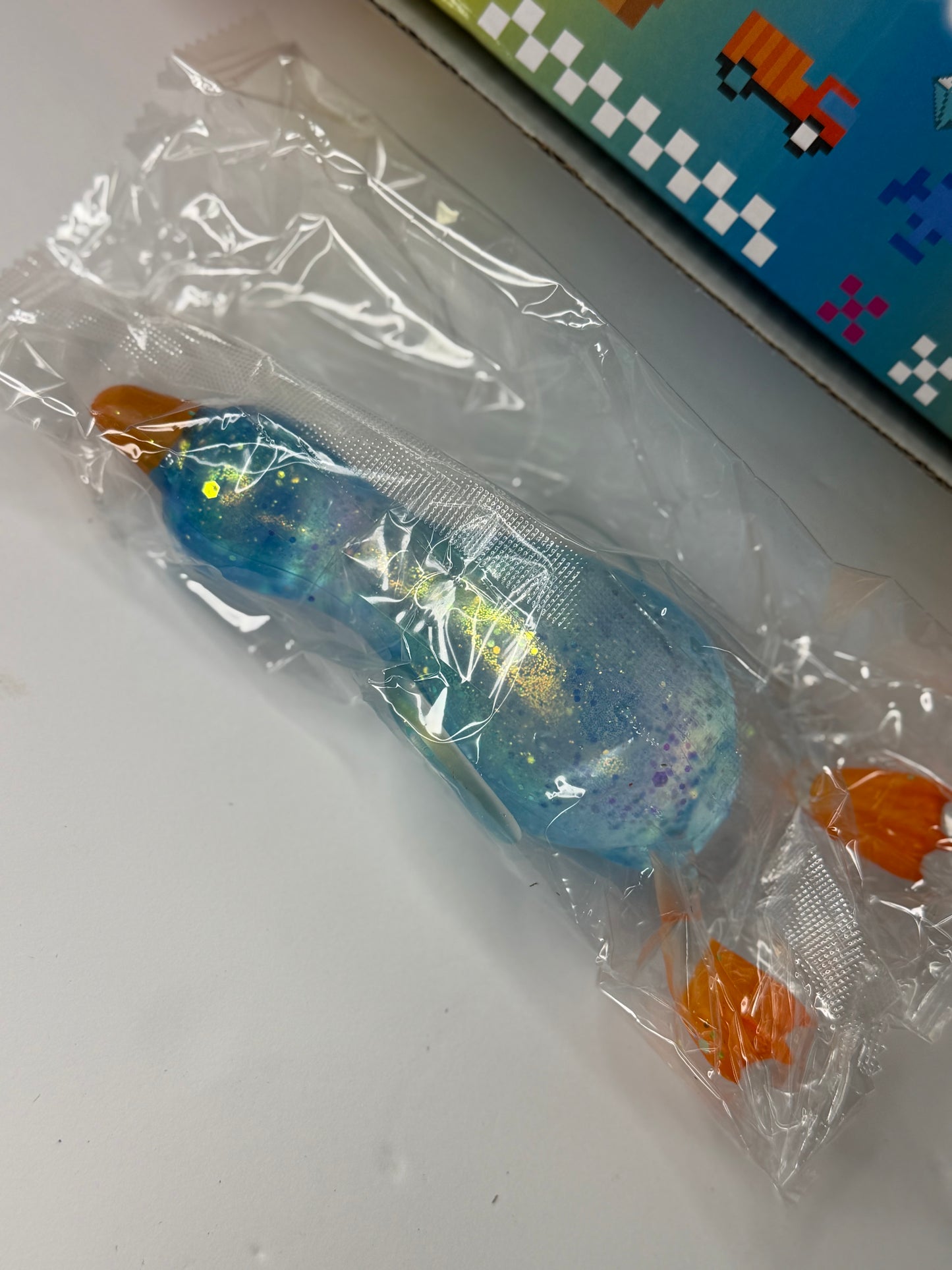 Blue Glitter Duck (Firm Texture)