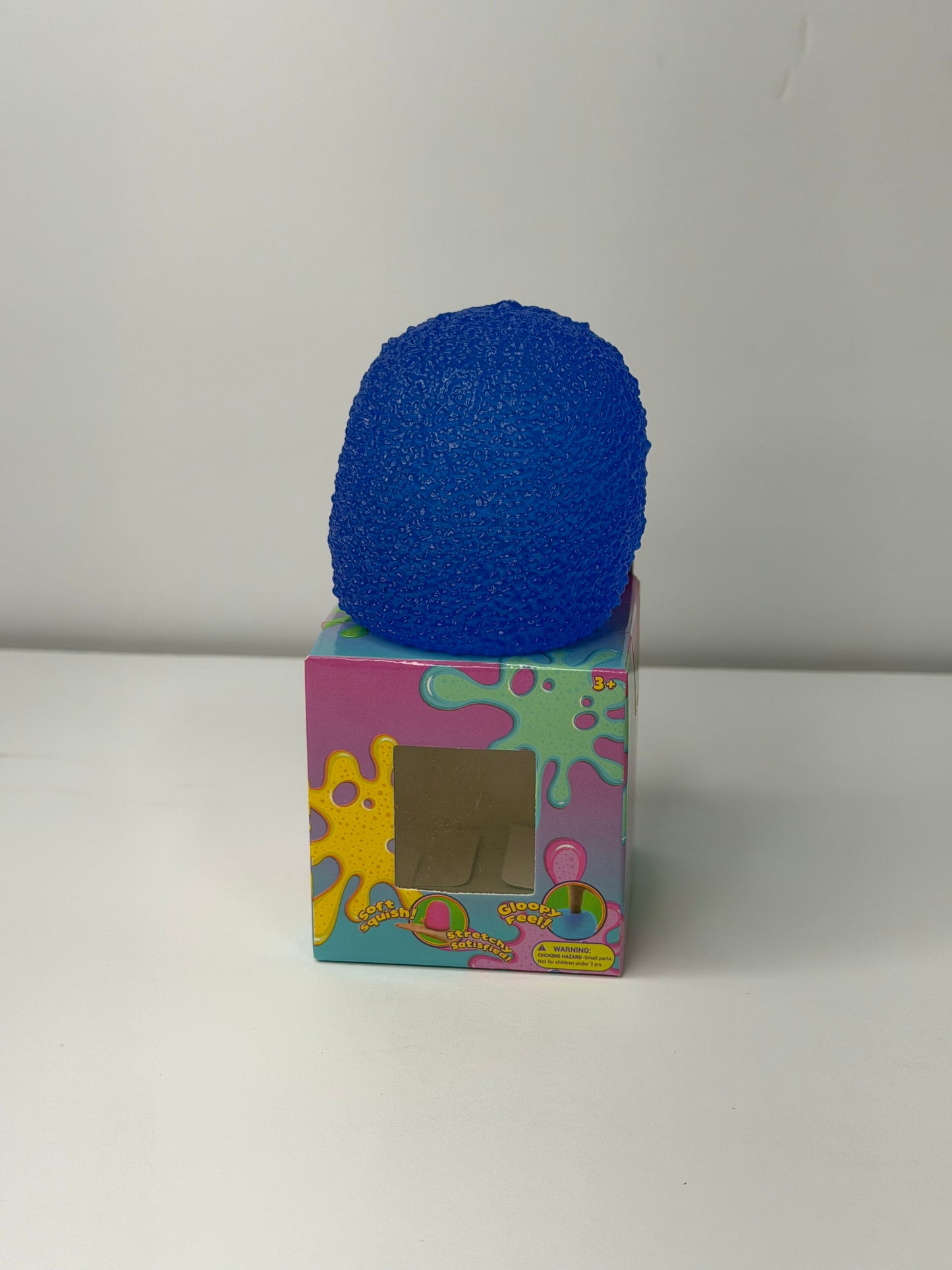 Blue Gummy Textured Stretchy Squishy