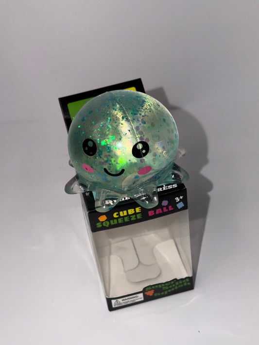 Blue Jellyfish Stretchy Stress Ball