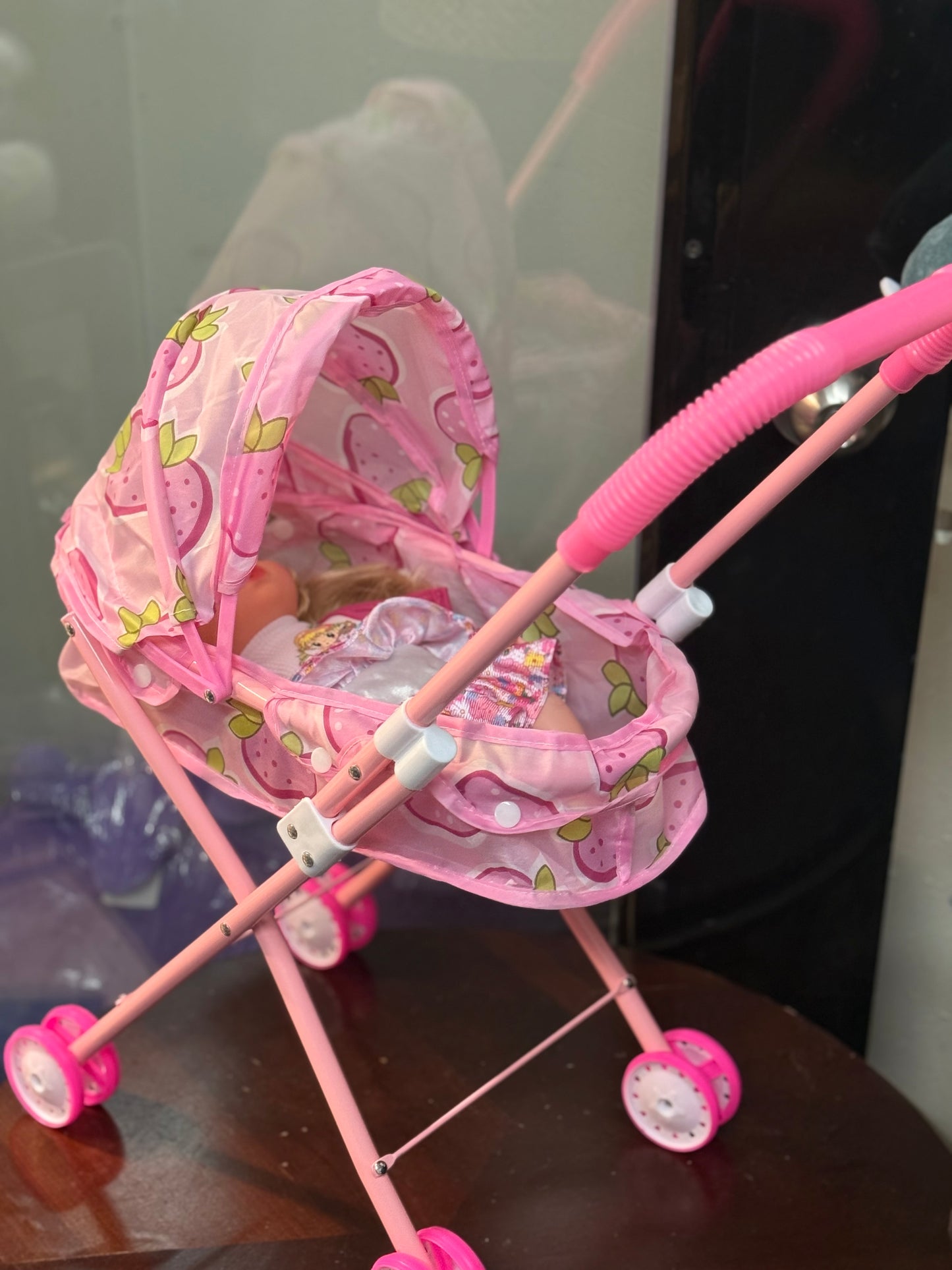 Stroller with Baby Girl Toy