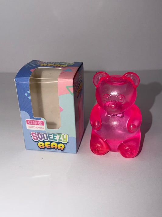 Pink Gummy Bear Squishy Firm Texture