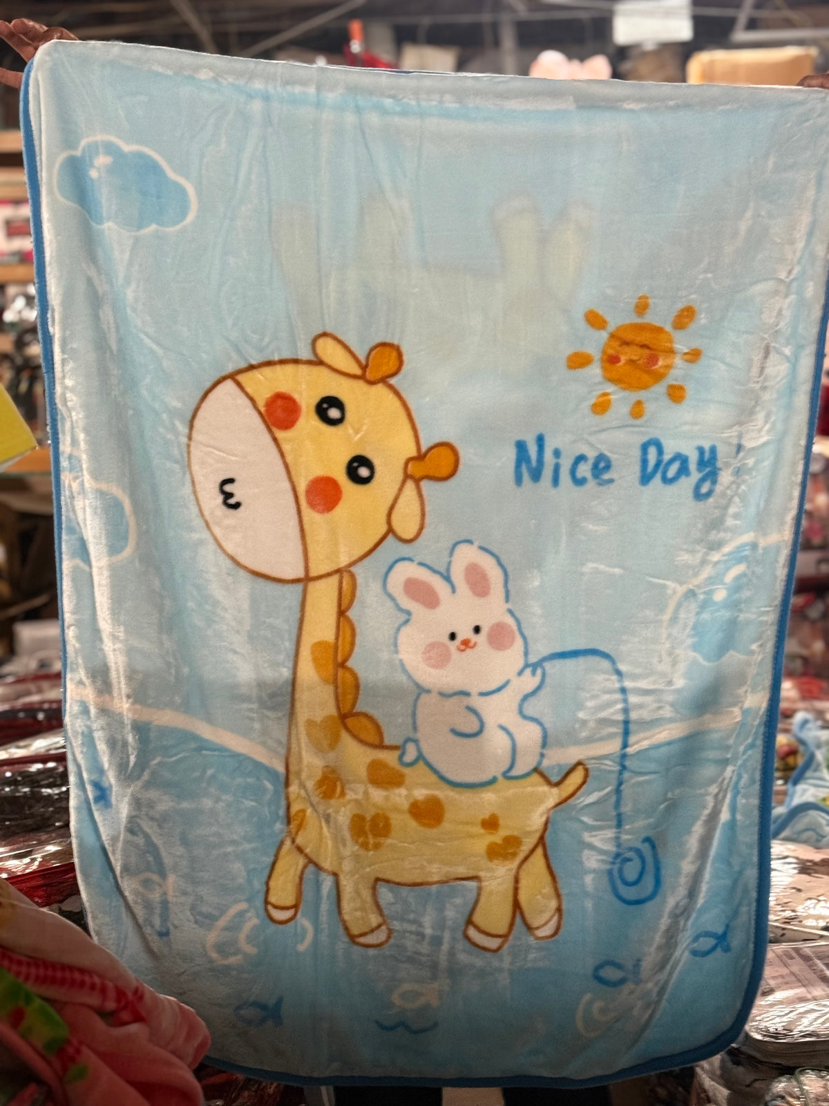 Giraffe & Bunny Baby Blanket – AA General Wholesale & Retail
