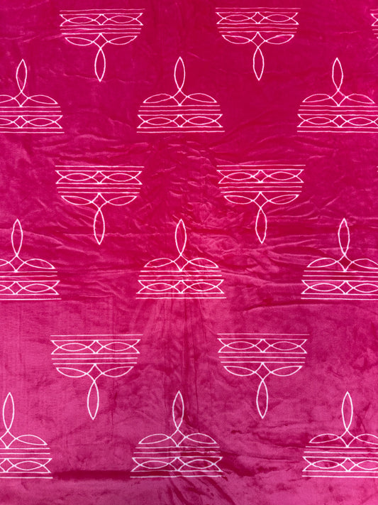 Hot Pink Western King Size Blanket (ITEM #B13)