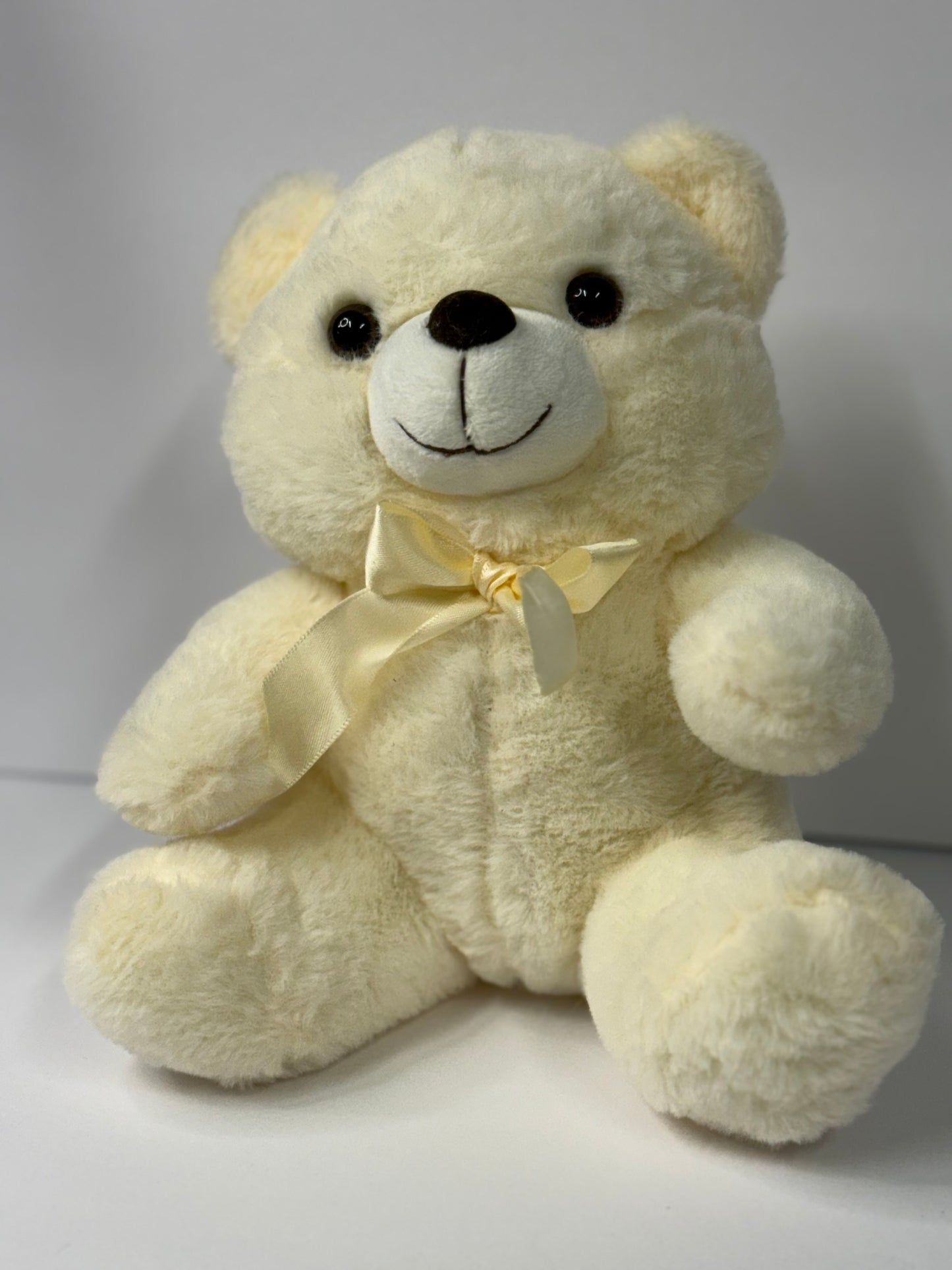 Cream 9” Medium Plush Teddy Bear