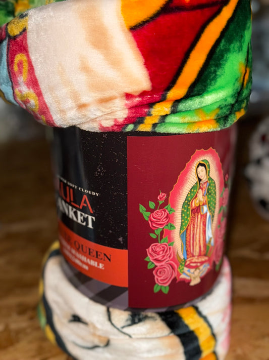 Virgen Guadalupe Queen Size Blanket