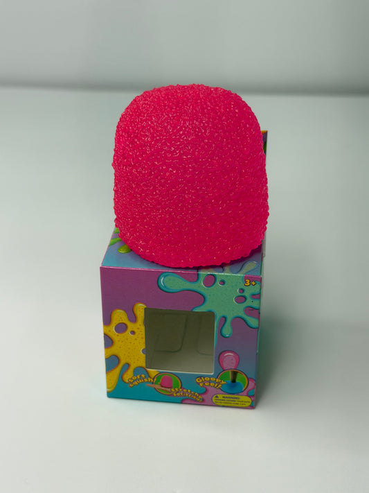 Pink Gummy Textured Stretchy Squishy