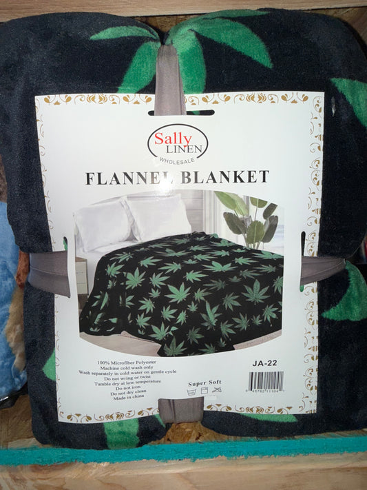 Leaf King Size Flannel Blanket