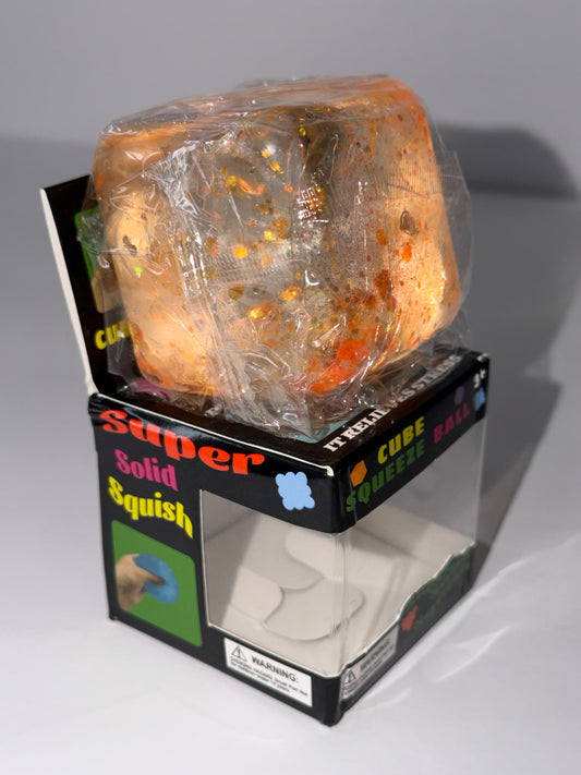 Glitter Ice Cube Squishy Stretchy