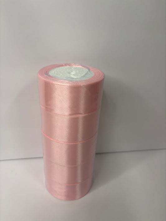 Light Pink Satin Ribbon 5 PCS