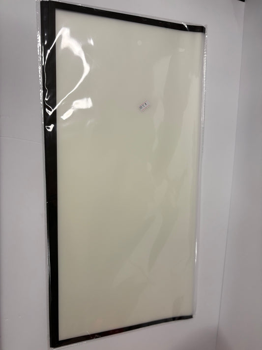 Clear W Black Trim Floral Paper